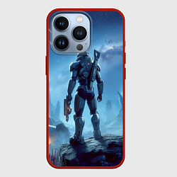 Чехол для iPhone 13 Pro Mass Effect - ai art, цвет: 3D-красный