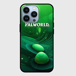 Чехол iPhone 13 Pro Palworld зеленый мир