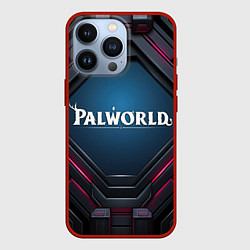 Чехол для iPhone 13 Pro Palworld логотип космический стиль, цвет: 3D-красный