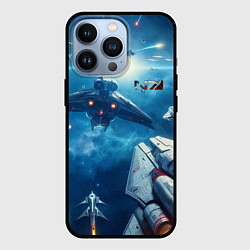 Чехол iPhone 13 Pro Mass Effect - space neon