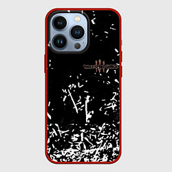 Чехол для iPhone 13 Pro Three days grace краски, цвет: 3D-красный