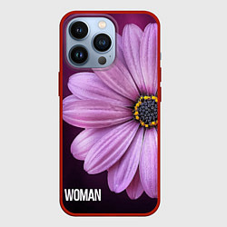 Чехол iPhone 13 Pro Фиолетовый цветок - WOMAN