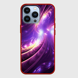 Чехол iPhone 13 Pro Фиолетовый фрактал