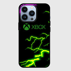 Чехол для iPhone 13 Pro Xbox storm молнии, цвет: 3D-черный