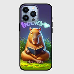Чехол iPhone 13 Pro Капибара любит книги