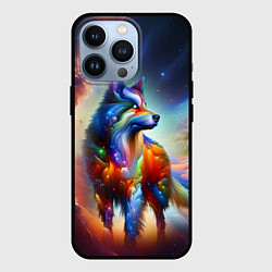 Чехол iPhone 13 Pro Космический красочный волк