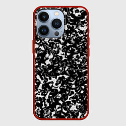 Чехол iPhone 13 Pro Черный жидкий металл