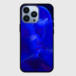 Чехол iPhone 13 Pro Неоновый синий цветок
