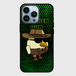 Чехол iPhone 13 Pro Chicken gun green