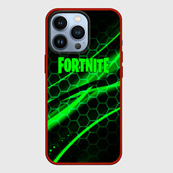 Чехол iPhone 13 Pro Fortnite epic броня зелёная