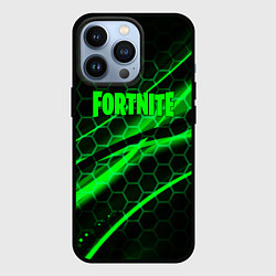 Чехол iPhone 13 Pro Fortnite epic броня зелёная