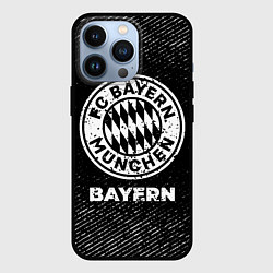 Чехол iPhone 13 Pro Bayern с потертостями на темном фоне