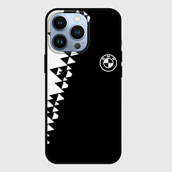 Чехол iPhone 13 Pro BMW sport geometry steel