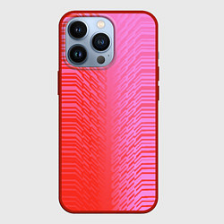 Чехол iPhone 13 Pro Красные градиентные линии