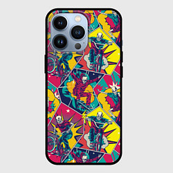 Чехол для iPhone 13 Pro Езда на велосипеде BMX и скейтборде, цвет: 3D-черный