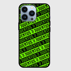 Чехол iPhone 13 Pro Juventus green pattern sport