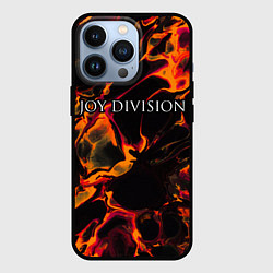 Чехол для iPhone 13 Pro Joy Division red lava, цвет: 3D-черный