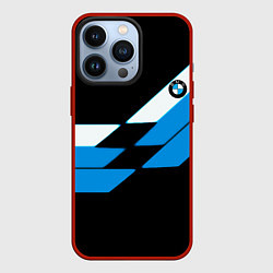 Чехол iPhone 13 Pro BMW sport geometry blu