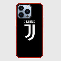 Чехол для iPhone 13 Pro Juventus sport fc белое лого, цвет: 3D-красный