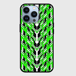 Чехол iPhone 13 Pro Зелёная техно броня