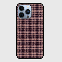 Чехол для iPhone 13 Pro Клетчатый бордовый, цвет: 3D-черный