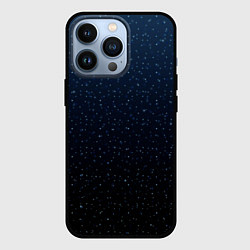 Чехол для iPhone 13 Pro Абстрактный сине-чёрный ночной, цвет: 3D-черный