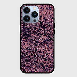 Чехол для iPhone 13 Pro Абстрактный брызги сине-розовый, цвет: 3D-черный