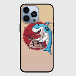 Чехол iPhone 13 Pro Sushi shark