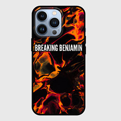 Чехол iPhone 13 Pro Breaking Benjamin red lava