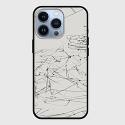Чехол для iPhone 13 Pro Каракули, цвет: 3D-черный