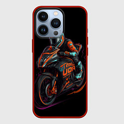 Чехол iPhone 13 Pro Мотоцикл будущего в стиле киберпанк