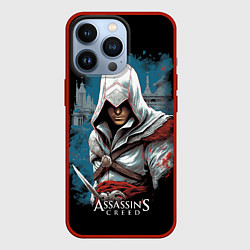Чехол iPhone 13 Pro Assassins creed белый костюм