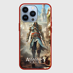Чехол для iPhone 13 Pro Assassins creed старый город, цвет: 3D-красный