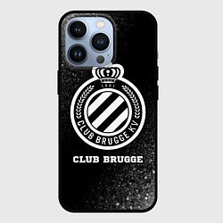 Чехол iPhone 13 Pro Club Brugge sport на темном фоне