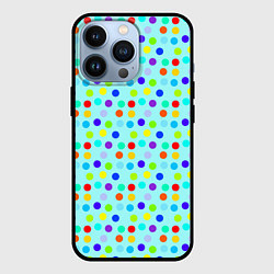Чехол iPhone 13 Pro Яркий паттерн в горошек