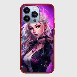 Чехол для iPhone 13 Pro League of Legends Kaisa Kda style, цвет: 3D-красный