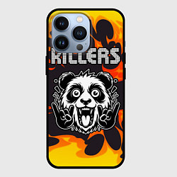 Чехол iPhone 13 Pro The Killers рок панда и огонь