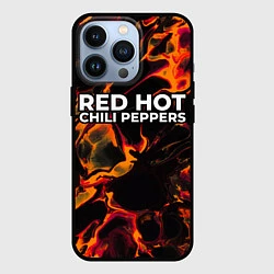 Чехол для iPhone 13 Pro Red Hot Chili Peppers red lava, цвет: 3D-черный