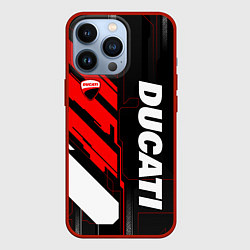 Чехол iPhone 13 Pro Ducati - красный технологический