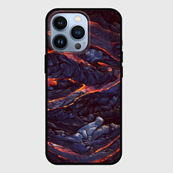 Чехол для iPhone 13 Pro Лавовые реки, цвет: 3D-черный