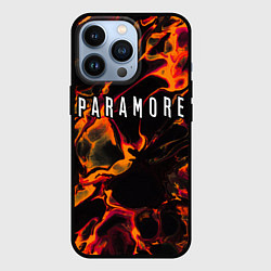 Чехол для iPhone 13 Pro Paramore red lava, цвет: 3D-черный