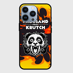 Чехол iPhone 13 Pro Thousand Foot Krutch рок панда и огонь