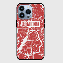 Чехол iPhone 13 Pro Красная карта Москвы