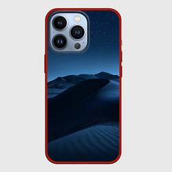 Чехол для iPhone 13 Pro Дюна - звездное небо, цвет: 3D-красный