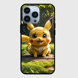 Чехол iPhone 13 Pro Покемон Пикачу среди зеленой травы