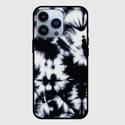 Чехол для iPhone 13 Pro Серый тай дай, цвет: 3D-черный