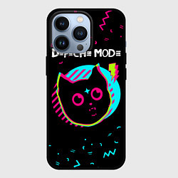 Чехол iPhone 13 Pro Depeche Mode - rock star cat