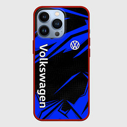 Чехол iPhone 13 Pro Volkswagen - blue stripes