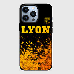 Чехол iPhone 13 Pro Lyon - gold gradient посередине