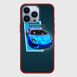Чехол iPhone 13 Pro Спортивная итальянская машина Lamborghini Aventado